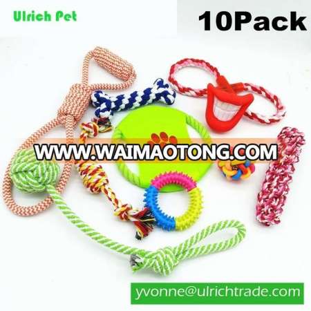 WP99 hot sale 10 pack fashion cotton rope dog toys